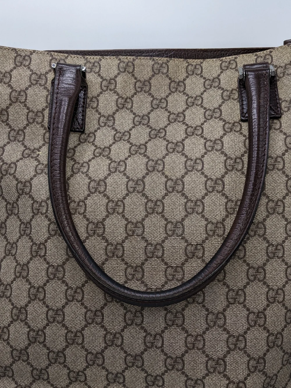 Gucci Brown GG Supreme Canvas Tote